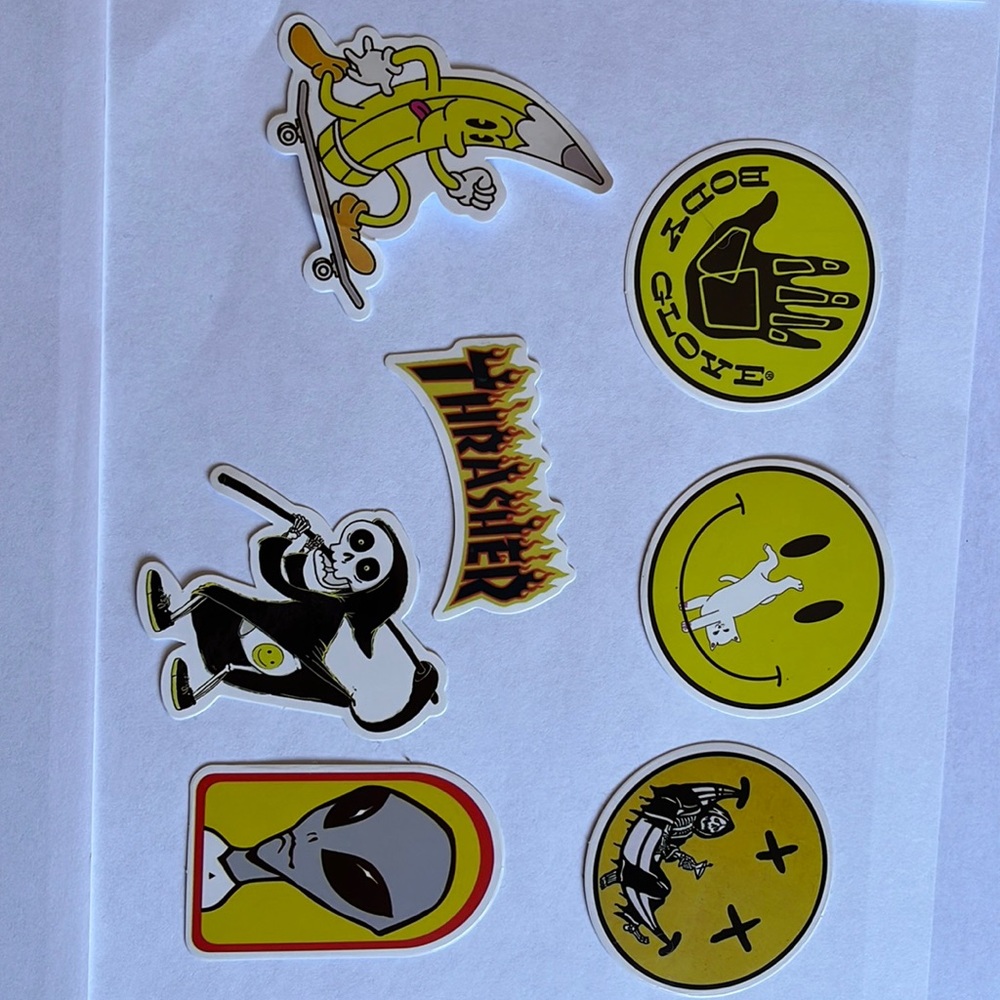 7 stickers, new